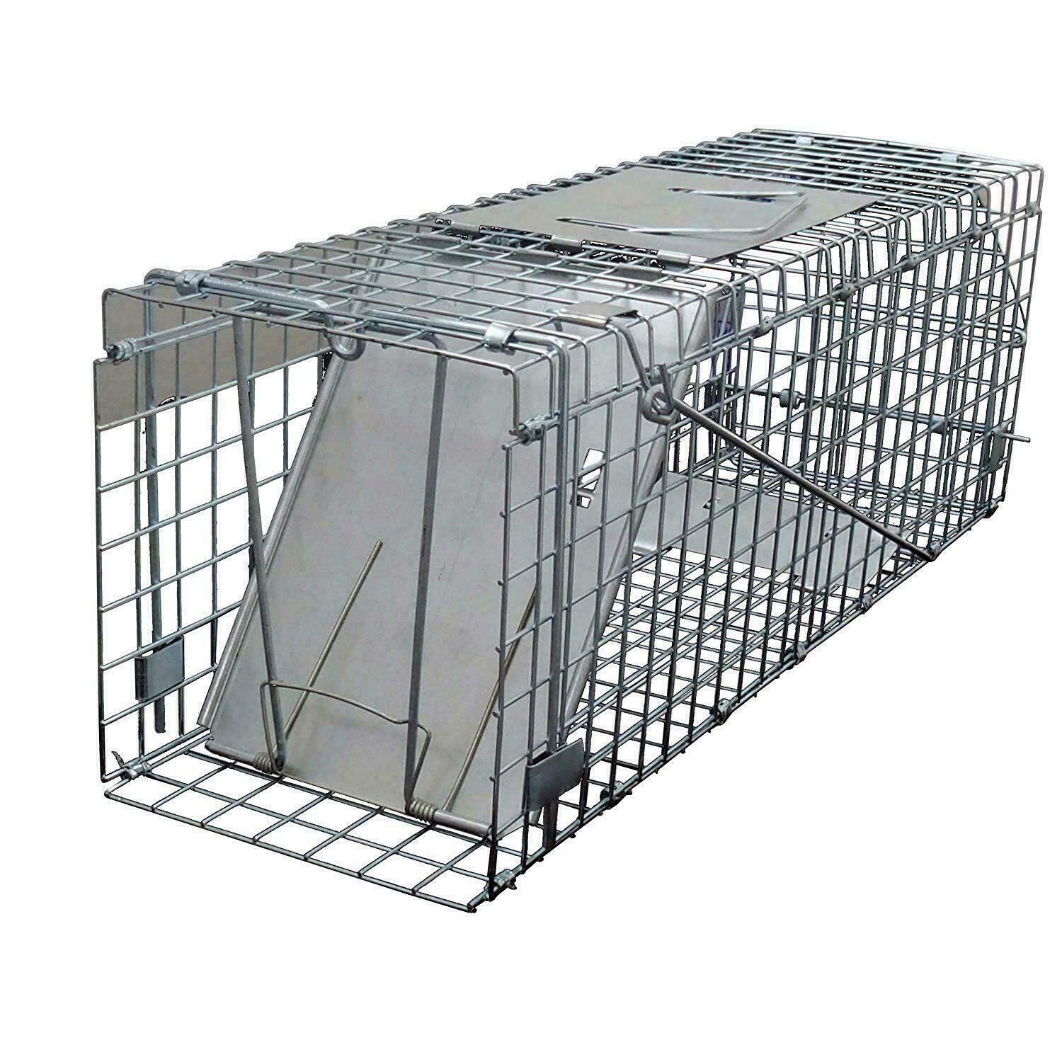 Autofather Humane Rat Trap Live Mouse Cage Trap, Animal Trap Cage (Easy to Set Humane Trap for Rabbits, Cats and Similar Sized Animals) - 24 in x 7.48 in x 8.26 in