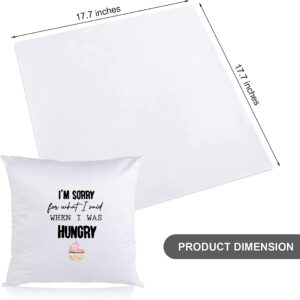 I'm sorry for what I said when I was hungry cupcake bedroom funny cute Gift Square Decorative Throw Pillow Cover Cushion Case Outdoor Sofa Bed Tent