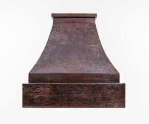 copper range hood wall mount pyramid