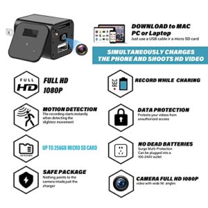 Hinne Spy Camera, Hidden Camera with HD1080P, Spy Camera Hidden Camera ,Nanny Cam with Loop Recording,Mini Camera with Motion Detection,Small Camera, Surveillance & Security Cameras for Home/Bedroom