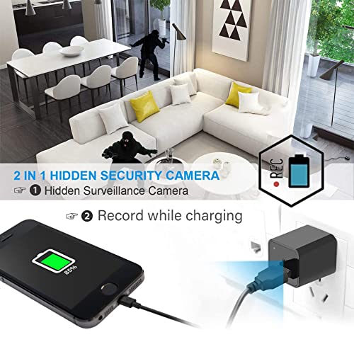 Hinne Spy Camera, Hidden Camera with HD1080P, Spy Camera Hidden Camera ,Nanny Cam with Loop Recording,Mini Camera with Motion Detection,Small Camera, Surveillance & Security Cameras for Home/Bedroom