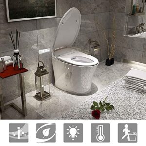 Smart Toilet, Bidet Toilet, Heated Seat, Integrated Multi Function, Tankless Toilet, Smart Bidet, Automatic Flushing, Remote Control, One Piece Toilet, Smart Toilet with Bidet Built In