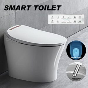 Smart Toilet, Bidet Toilet, Heated Seat, Integrated Multi Function, Tankless Toilet, Smart Bidet, Automatic Flushing, Remote Control, One Piece Toilet, Smart Toilet with Bidet Built In