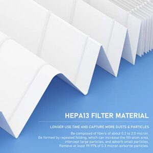 Ganteny MSA3 MSA3S True HEPA Filter Replacement Compatible with MSA3 MSA3S Membrane Solutions 3-in-1 Air Cleaner Purifier, 2 Pack