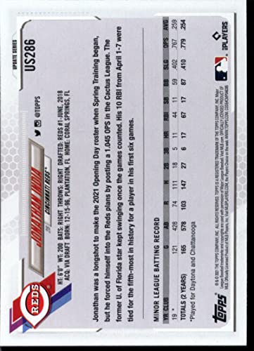 2021 Topps Update #US286 Jonathan India NM-MT RC Rookie Cincinnati Reds Baseball