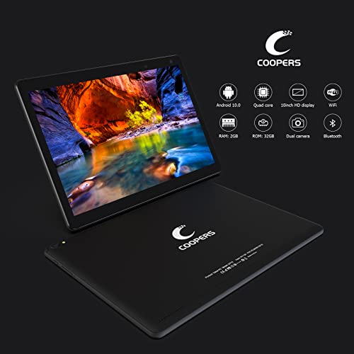 10 inch Tablet Android Tablets 32GB ROM 2GB RAM Tablet Computer 6000mAh Big Battery Battery Quad Core IPS Touchscreen Tablet PC WiFi Bluetooth, AM, FM