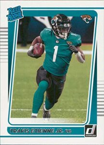 2021 donruss #258 travis etienne jr. jacksonville jaguars (rc - rookie card) nm-mt nfl football rated rookies