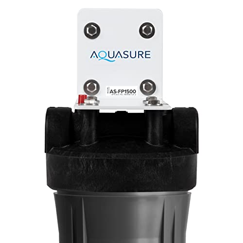 Aquasure Fortitude Pro Series High Performance Whole House 1.5 CF KDF/GAC Mix Media Water Treatment System with 20" Pleated Sediment Water Filter