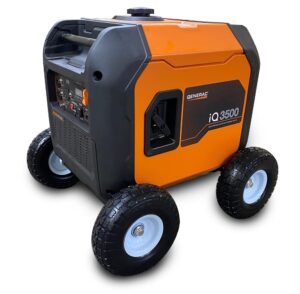 autoworks all terrain wheel kit, fits generac iq3500 generator, solid never flat tires