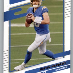 2021 Donruss #70 Justin Herbert Los Angeles Chargers NFL Football Card NM-MT