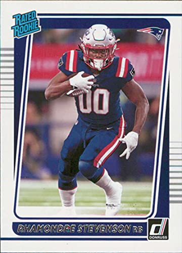 2021 Donruss #286 Rhamondre Stevenson New England Patriots Rated Rookies NFL Football Card (RC - Rookie Card) NM-MT