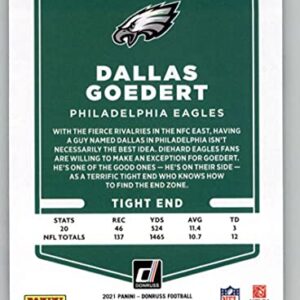 2021 Donruss #111 Dallas Goedert Philadelphia Eagles NFL Football Card NM-MT