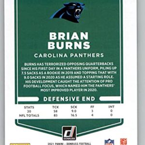 2021 Donruss #224 Brian Burns Carolina Panthers NFL Football Card NM-MT