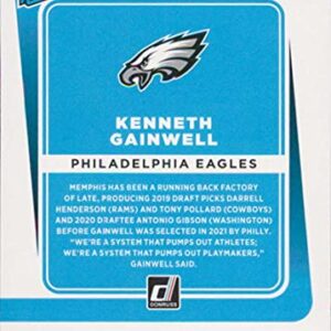 2021 Donruss #267 Kenneth Gainwell Philadelphia Eagles Rated Rookies NFL Football Card (RC - Rookie Card) NM-MT