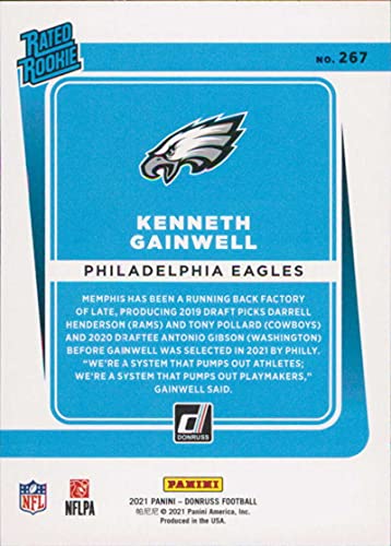 2021 Donruss #267 Kenneth Gainwell Philadelphia Eagles Rated Rookies NFL Football Card (RC - Rookie Card) NM-MT