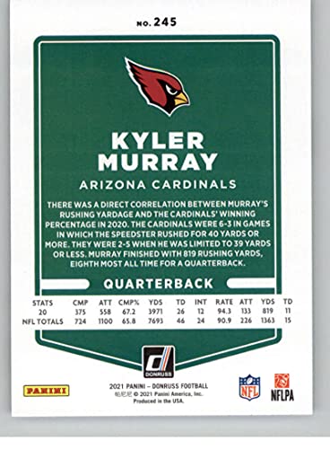 2021 Donruss #245 Kyler Murray Arizona Cardinals NM-MT NFL Football