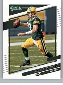 2021 donruss #155 aaron rodgers green bay packers nfl football card nm-mt