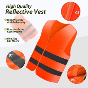 SIFE Stay Safe and Visible with our 10-Pack of Reflective Safety Vests - Unisex Design