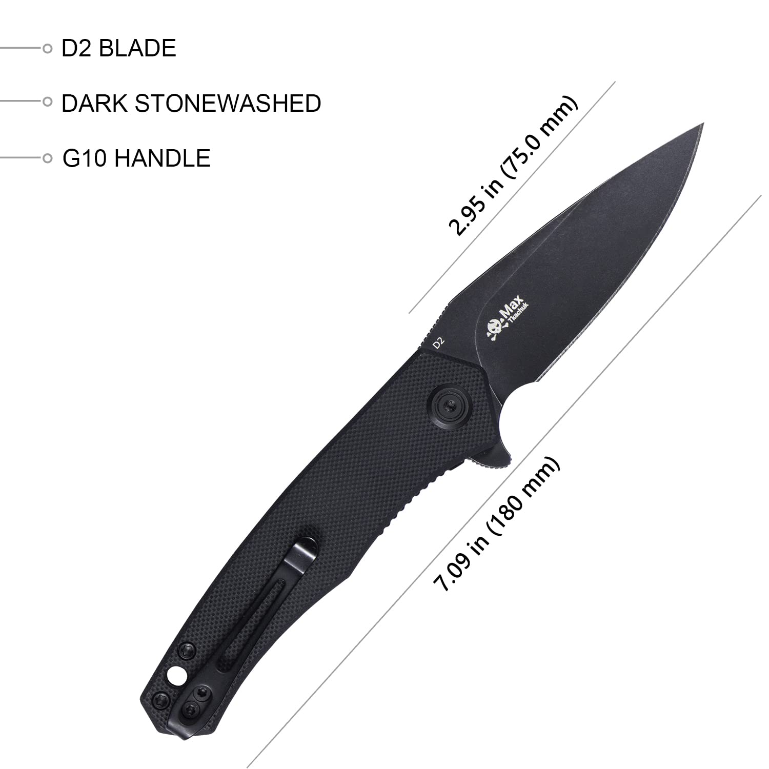 KUBEY Cadmus KU055B Folding Pocket Knife