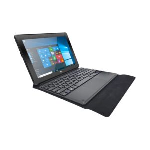 Hyundai HYtab Pro 10.1 Inch 2 in 1 Tablet Windows - FHD 1920 x 1200, Windows 10 Pro, 4GB RAM, 64GB Storage, Tablet with Keyboard Folio Case and Bluetooth Mouse, Black