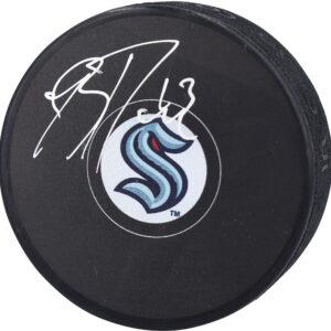 Brandon Tanev Seattle Kraken Autographed Hockey Puck - Autographed NHL Pucks