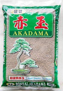 calibonsai japanese super hard akadama for bonsai/succulent soil - small size grain (3mm-6mm) 13 liter