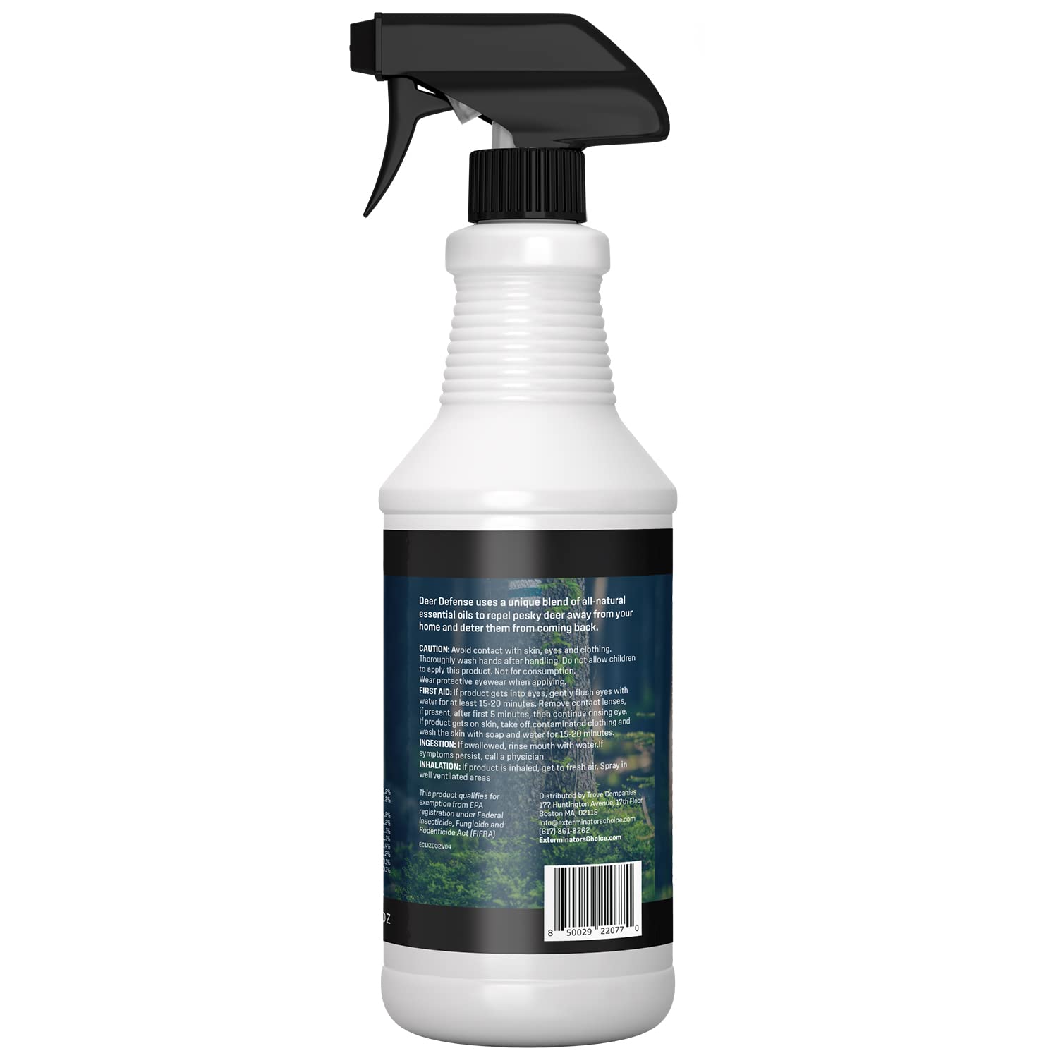 Exterminators Choice - Deer Defense Spray - 32 Ounce - Natural, Non-Toxic Deer Repellent - Quick and Easy Pest Control - Safe Around Kids and Pets - Deters But Doesn’t Harm - Kid Safe Spray