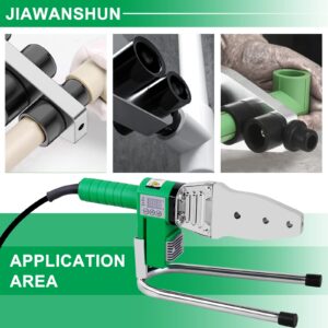 JIAWANSHUN Plastic Water Pipe Welder 110V Plastic pipe welding tool PP/PP-R/PE/PP-C Pipe Welding Machine with 0.79/0.98/1.30in Die Head (M32)