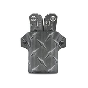 clip & carry kydex multitool sheath for gerber suspension - made in usa (multi-tool not included) multi tool sheath holder holster (diamond plate)
