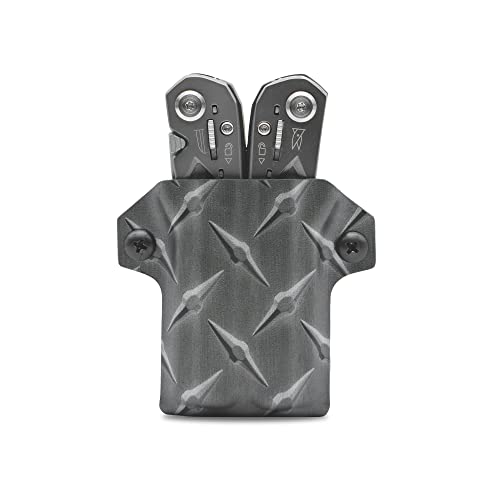 Clip & Carry Kydex Multitool Sheath for Gerber SUSPENSION - Made in USA (Multi-tool not included) Multi Tool Sheath Holder Holster (Diamond Plate)