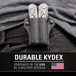 Clip & Carry Kydex Multitool Sheath for Gerber SUSPENSION - Made in USA (Multi-tool not included) Multi Tool Sheath Holder Holster (Diamond Plate)