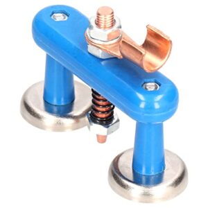 Magnetic Welding Support Clamp Blue Sturdy Strong Suction Convenient Operation Welding Magnet Head