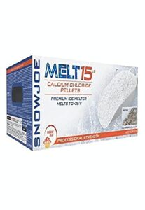 snow joe melt15cpp-box pure calcium chloride ice melt pellets, white