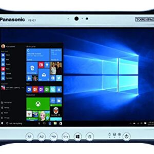 Panasonic Toughpad FZ-G1 MK5, Intel Core i5-7300U 2.60GHz, 10.1 Gloved Multi Touch + digitizer, 8GB, 128GB, WiFi, Bluetooth, 4G LTE Multi Carrier, Windows 10 Pro, Webcam (Renewed)