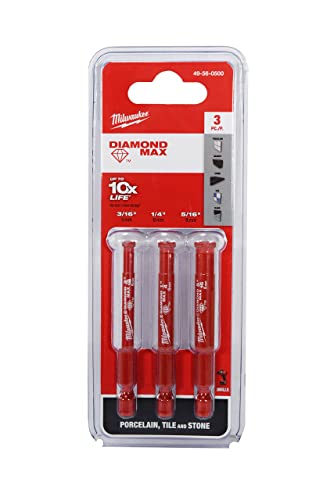 Milwaukee 49-56-0500 Diamond Max Diamond Grit Hole Saw 3 Piece Set 49560500 0