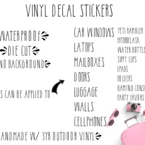 Vinyl Name Decal Stickers Compatible With Laptops, Tumbler Cup, Walls, Kids Cups, Christmas Ornaments, Personalized Gift Box Labels, Hydro Decal Sticker, Can Coolers