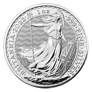2022 uk 1 oz british silver britannia coin brilliant pound uncirculated