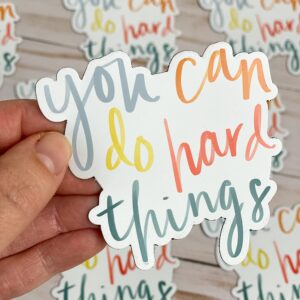 Swaygirls magnets | Cute fridge magnets | You can do hard things refrigerator magnet | Inspirational quotes | Be nice.