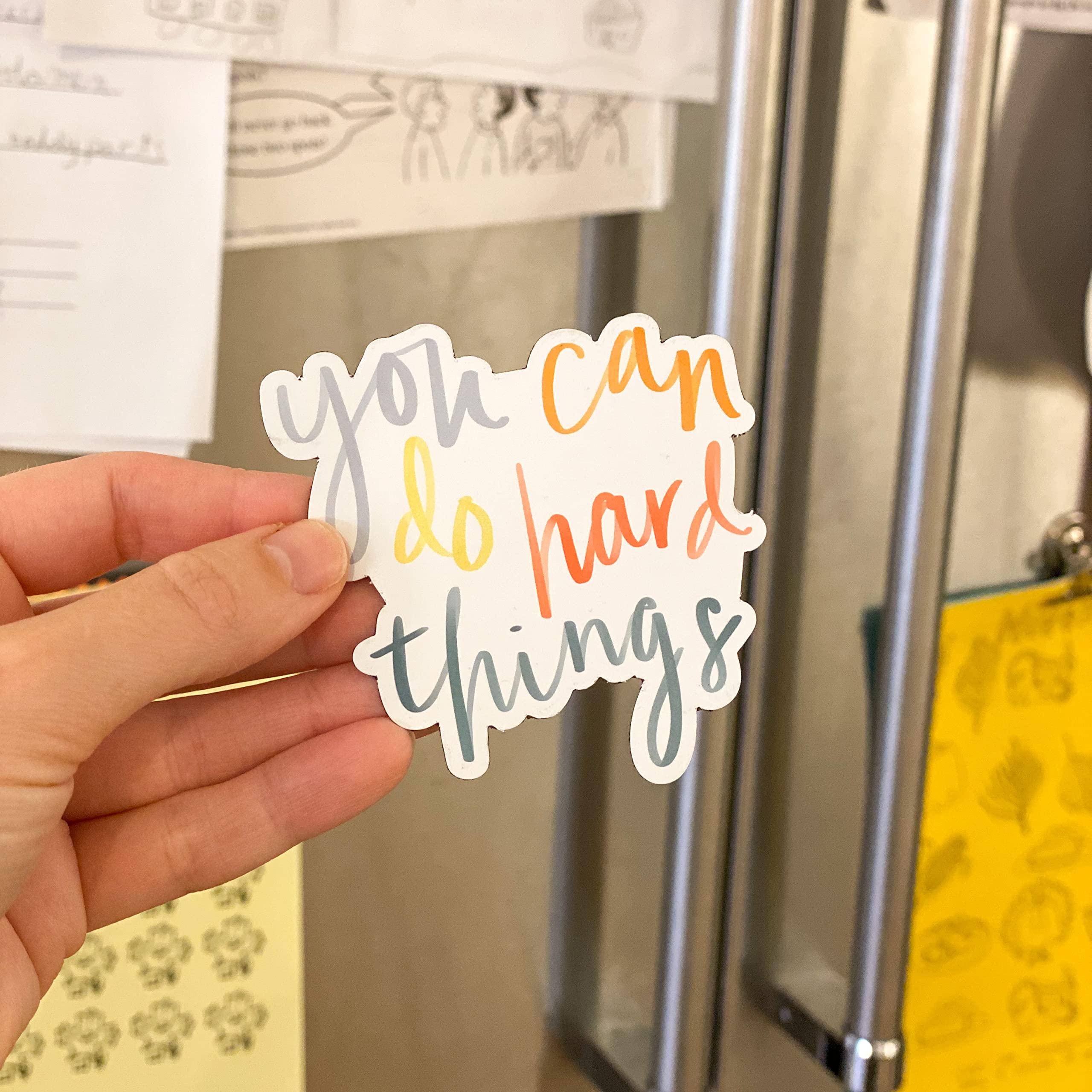 Swaygirls magnets | Cute fridge magnets | You can do hard things refrigerator magnet | Inspirational quotes | Be nice.