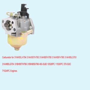 Fremnily 951-14026A 170S 170SA Carburetor Compatible with Cub Cadet MTD Troy Bilt Yard Machine Snow and Others 170-SU Engine 270-SUA Engine Models Fits Troy-Bilt Storm 2410 2420 2620 2690 2690XP