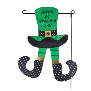 happy st. patrick's day graden flag yard outdoor banner decorations home decor double sided