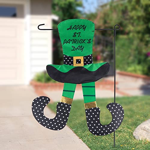 Happy St. Patrick's Day Graden Flag Yard Outdoor Banner Decorations Home Decor Double Sided