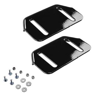 Gpartsden 784-5580 Slide Shoes Replacement for MTD Snow Thrower Cub Cadet Yardman 784-5580-0637 Snow Blower 2 Pack (Skia Black)