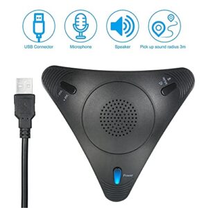 Portable Conference Microphone 360° Voice Pickup, Instant Conferencing Anywhere, Sound-Enhanced, Intelligent Noise Reduction, Compatible with Leading Platforms