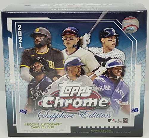 2021 Topps Chrome Sapphire Edition Card Box