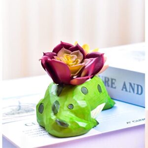 Cute Cartoon Crocodile Flower Pot with Drainer Garden Flower Pot Resin Succulent Potted Bonsai Plant Stand Home Desk Mini Ornaments Christmas Birthday Gifts