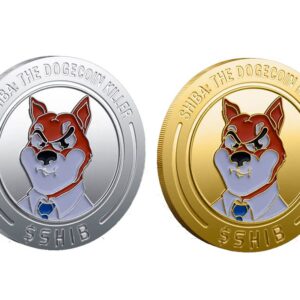 NA Shiba Inu Dogecoin Coin, Shiba Shib Token Coins, Physical Akita Shiba Inu Coins Set of 2