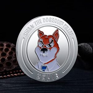 NA Shiba Inu Dogecoin Coin, Shiba Shib Token Coins, Physical Akita Shiba Inu Coins Set of 2