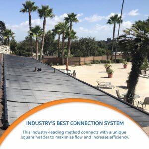 SolarPoolSupply Industrial Grade Solar Pool Heater DIY Kit - Superior High-Wind Strapless Mounting System & Maximum Freeze Resistance (4-4'x9.5' / 152 Square Feet)