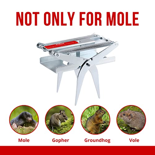 ALLRoad Scissor Mole Trap for Lawns EasySet Gopher Trap Protect Your Lawn - Quick Capture, Reusable, and Weather-Resistant